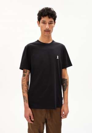 ARMEDANGELS AADONI CHAANGE T-Shirt Relaxed Fit made of Organic Cotton Negras | DHKSLM-329