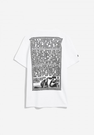 ARMEDANGELS AADO SOLIDARITY 02 T-Shirt made of organic cotton (mens fit) Blancas | HUTQVW-546
