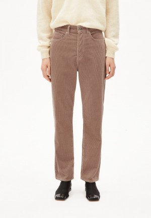 ARMEDANGELS AAIKALA CORDUROY Woven Pants made of Organic Cotton Mix Cinnamon Dust | IXYCRF-451