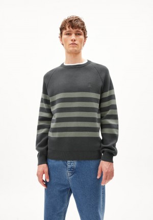 ARMEDANGELS AALBERTOS Sweater Regular Fit made of Organic Cotton Verde | RHQMZD-319