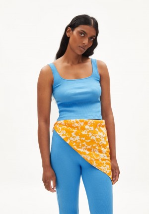 ARMEDANGELS AANONG Rib-Top Slim Fit made of Organic Cotton Mix Blueniverse | DWOTYA-729