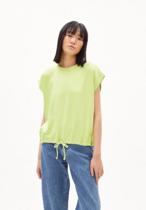 ARMEDANGELS AAPKE Sweatshirt Loose Fit made of TENCEL™ Lyocell Mix Verde Menta | YGZJBV-869