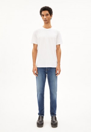 ARMEDANGELS AARJO TARPA Jeans Tapered Leg Mid Waist recycled Cotton Mix Comfort-Stretch Dive | LGFEJR-085