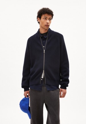 ARMEDANGELS AARTYOM Cardigan Regular Fit made of Organic Cotton Night Sky | FUSBLO-387