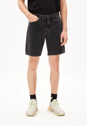 ARMEDANGELS AARVO Denim Shorts made of recycled Cotton Negras | IXATVZ-245