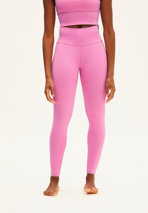 ARMEDANGELS AASANA LI Activewear Leggings made of Polyamide Mix (recycled) Raspberry Pink-bright Lime | ZSHIGA-590