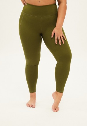 ARMEDANGELS AASANA LI Activewear Leggings made of Polyamide Mix (recycled) Avocado | MPQXYV-602
