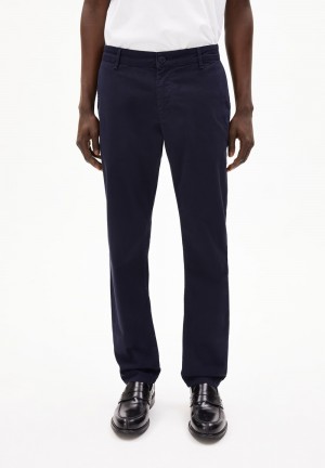 ARMEDANGELS AATHAN Chino Pants made of Organic Cotton Mix Night Sky | ZSLNOQ-841