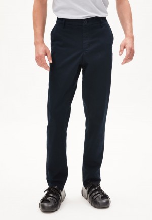 ARMEDANGELS AATHAN Chino Pants made of Organic Cotton Mix Night Sky | XKHLQJ-784