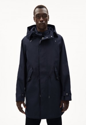 ARMEDANGELS ACAARDIA CORE Parka Relaxed Fit made of Organic Algodon Night Sky | VYKZJN-548