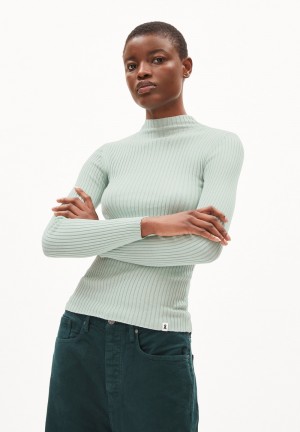 ARMEDANGELS ALAANIA Sweater Slim Fit made of Organic Cotton Verde | HWKZTM-986
