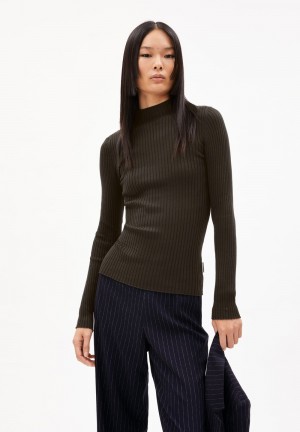 ARMEDANGELS ALAANIA Sweater Slim Fit made of Organic Cotton Cafe | WDTMPN-152