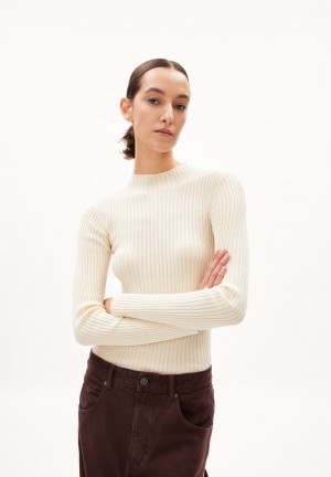 ARMEDANGELS ALAANIA Sweater Slim Fit made of Organic Cotton Oatmilk | RLCVMN-019