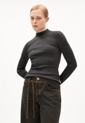 ARMEDANGELS ALAANIA Sweater Slim Fit made of Organic Cotton Steel Melange | TLFRWX-145