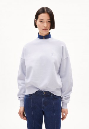 ARMEDANGELS ALIZAA Sweatshirt Oversized Fit made of Organic Cotton Morning Sky | ORQXHN-079