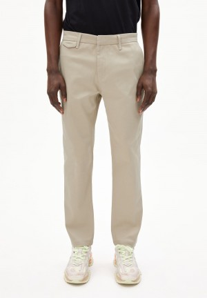 ARMEDANGELS ALVAARO PREMIUM Chino Pants made of Organic Cotton Mix Sand Stone | BHLUQF-740