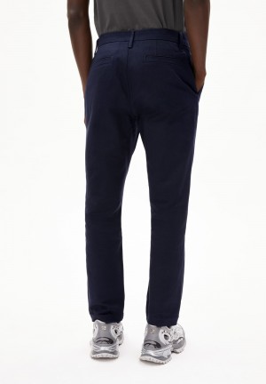 ARMEDANGELS ALVAARO PREMIUM Chino Pants made of Organic Cotton Mix Night Sky | LMWCRH-759