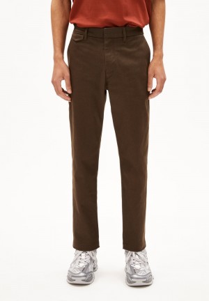 ARMEDANGELS ALVAARO PREMIUM Chino Pants made of Organic Cotton Mix Earth | VQASDN-634