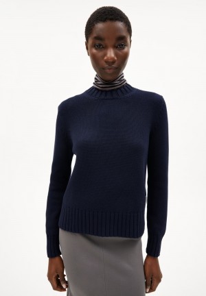 ARMEDANGELS AMALIAAS EREN COTTON Sweater Relaxed Fit made of Organic Cotton Night Sky | BXOJEM-687