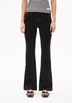 ARMEDANGELS ANAMAA X STRETCH Flared Leg Mid Waist made of Organic Cotton Mix True Anchor | GAXEDT-329