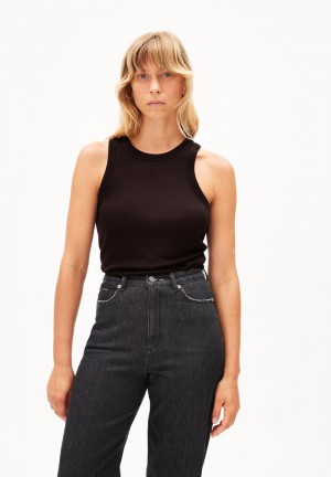ARMEDANGELS ANITAA LI Top Slim Fit made of TENCEL™ Lyocell Wool Mix Verde Menta | IYXOWU-169