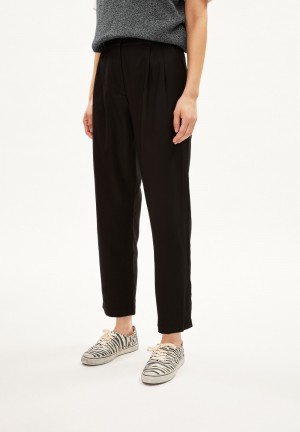 ARMEDANGELS ATETAA Woven Pants made of TENCEL™ Lyocell Mix Negras | BIKACH-531