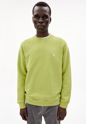 ARMEDANGELS BAARO COMFORT Sweatshirt Regular Fit made of Organic Cotton Mix New Moss | WEFMZP-617