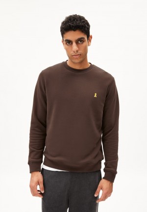 ARMEDANGELS BAARO COMFORT Sweatshirt Regular Fit made of Organic Cotton Mix Earth | LHPKAF-139