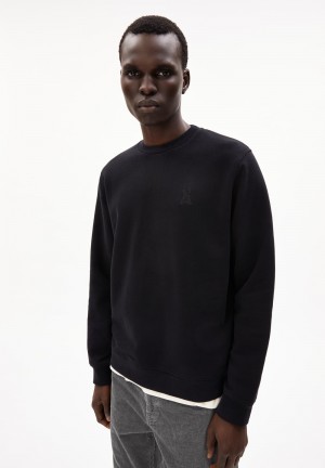 ARMEDANGELS BAARO NESTLING Sweatshirt Regular Fit made of Organic Cotton Mix Negras | JHQEKP-297