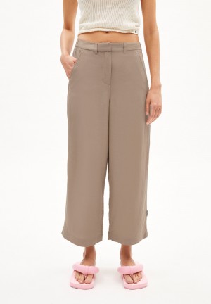 ARMEDANGELS CAARUNUS LINO Woven Pants made of Linen-Mix Cinnamon Dust | UBLNCO-672