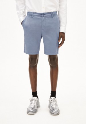 ARMEDANGELS DAALOS Shorts made of Organic Cotton Mix Azules | MVIFRG-542