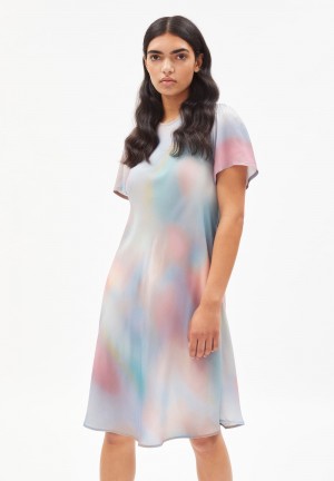 ARMEDANGELS DENISAA ATMOSPHERIC Woven Dress made of LENZING™ ECOVERO™ Peach Blossom | ZRWIMN-379