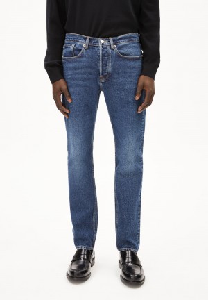 ARMEDANGELS DYLAANO Jeans Straight Leg Mid Waist Organic Cotton Mix Comfort-Stretch Polaris | TQJSPX-637