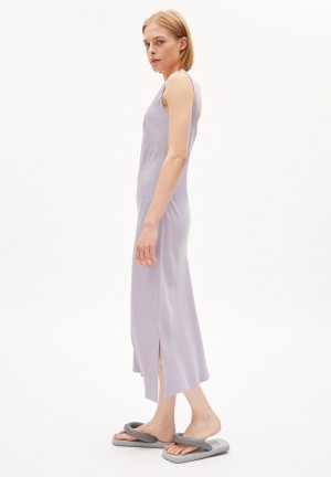 ARMEDANGELS ELIDIAA Woven Dress made of LENZING™ ECOVERO™ Viscose Moradas | GZJRYW-521