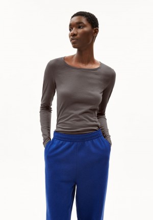 ARMEDANGELS ENRICCAA SOFT Longsleeve Slim Fit made of Organic Cotton Iron Cast | ZMSOVY-345