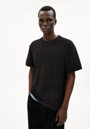 ARMEDANGELS ERWAAN T-Shirt Relaxed Fit made of Organic Cotton Negras | OVRAYL-329