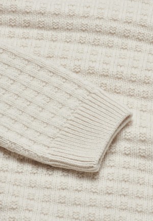 ARMEDANGELS FABIANAA LANACOT Sweater Relaxed Fit made of Organic Wool Mix Oatmilk | GAFXTD-802