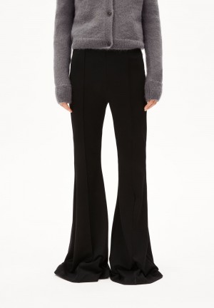 ARMEDANGELS FIARAA Jersey Pants made of LENZING™ ECOVERO™ Mix Negras | ORAUFH-426