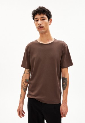 ARMEDANGELS FLATAA PREMIUM T-Shirt Relaxed Fit made of Organic Cotton Earth | HQORTP-043