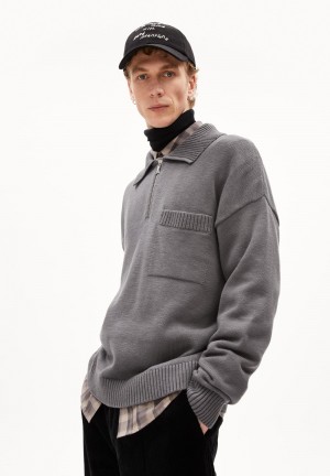 ARMEDANGELS FLORYAAN Sweater Relaxed Fit made of Organic Cotton Iron Cast | UEMVAT-136