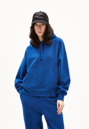 ARMEDANGELS FRANCISARAA Sweathoodie Oversized Fit made of Organic Cotton Azules | ZSFGMC-064