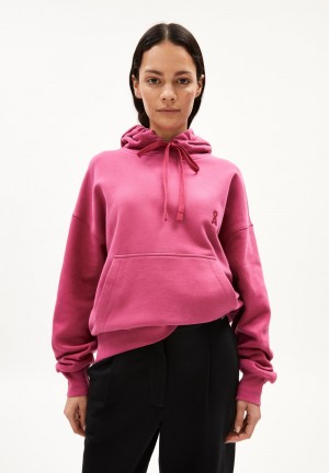 ARMEDANGELS FRANCISARAA Sweathoodie Oversized Fit made of Organic Cotton Crushed Berry | KVNAOF-950
