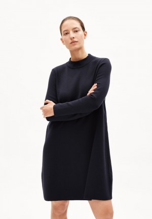 ARMEDANGELS FRIADAA Knit Dress Relaxed Fit made of Organic Cotton Night Sky | LEXSJW-934