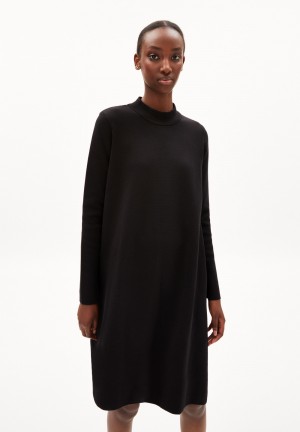 ARMEDANGELS FRIADAA Knit Dress Relaxed Fit made of Organic Cotton Negras | EGIHFA-138