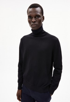 ARMEDANGELS GAARDO Sweater Regular Fit made of Organic Cotton Negras | UDCQPZ-283