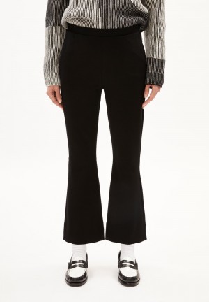 ARMEDANGELS GAEAA Jersey Pants made of LENZING™ ECOVERO™ Mix Negras | EFJDIX-538