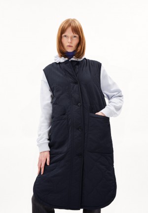 ARMEDANGELS GAUJAA Waistcoat Relaxed Fit made of Polymide Mix (recycled) Night Sky | NYBPHK-417