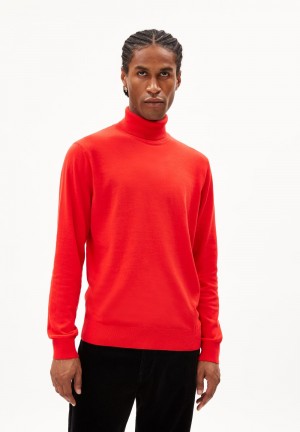 ARMEDANGELS GLAANUS Sweater Regular Fit made of Organic Cotton Rojas | OWAJPK-084