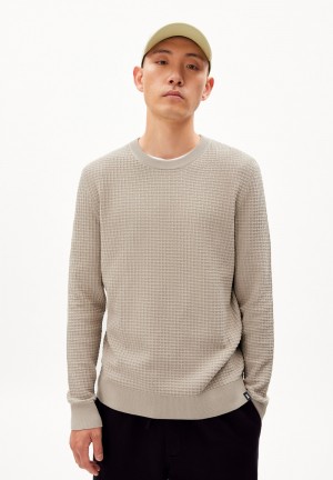 ARMEDANGELS GRAANMO Sweater Regular Fit made of Organic Cotton Sand Stone | FBADGL-326