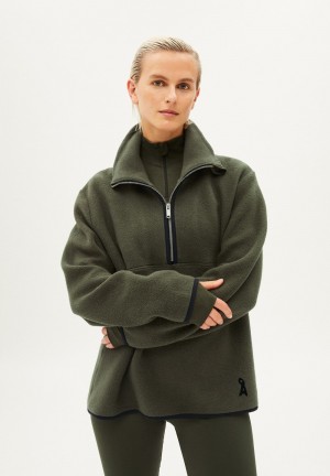 ARMEDANGELS HAARLEEN Sweatshirt Oversized Fit made of Organic Cotton Verde Menta Verde | KLZGMN-513